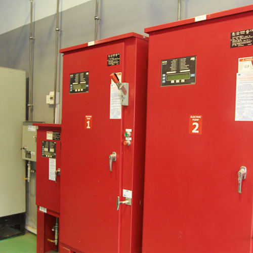 Fire fighting system installed by VACC