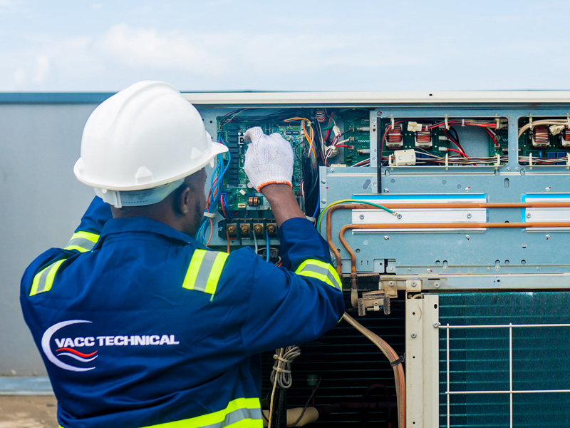 VACC maintenance team at work